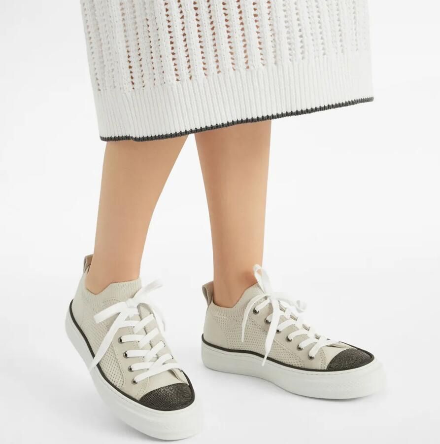 Brunello Cucinelli Gebreide sneakers Beige - Foto 2