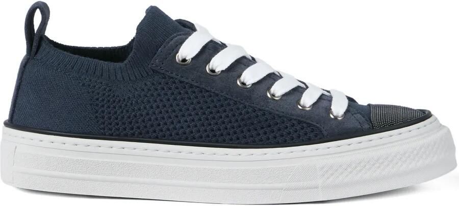 Brunello Cucinelli Gebreide sneakers Blauw