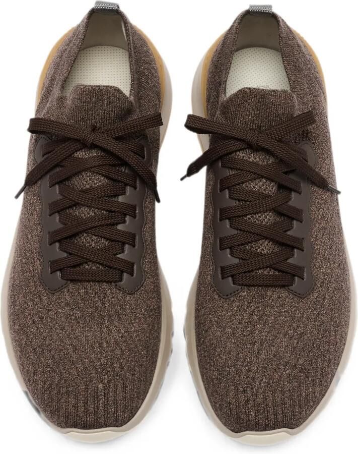 Brunello Cucinelli Gebreide sneakers Bruin - Foto 2