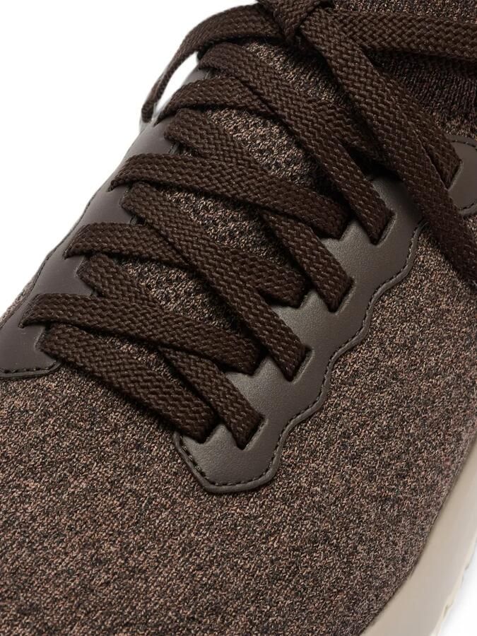 Brunello Cucinelli Gebreide sneakers Bruin - Foto 3