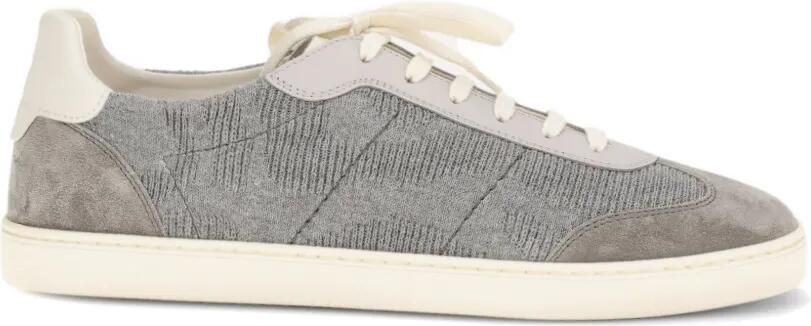 Brunello Cucinelli Gebreide sneakers Grijs