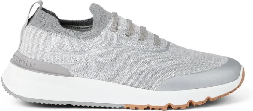Brunello Cucinelli Gebreide sneakers Grijs