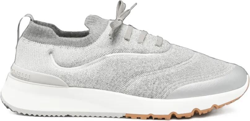 Brunello Cucinelli Gebreide sneakers Grijs