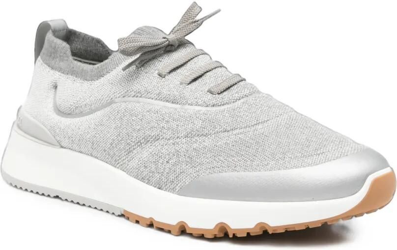 Brunello Cucinelli Gebreide sneakers Grijs - Foto 3