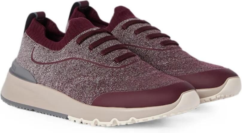 Brunello Cucinelli Gebreide sneakers Rood - Foto 3