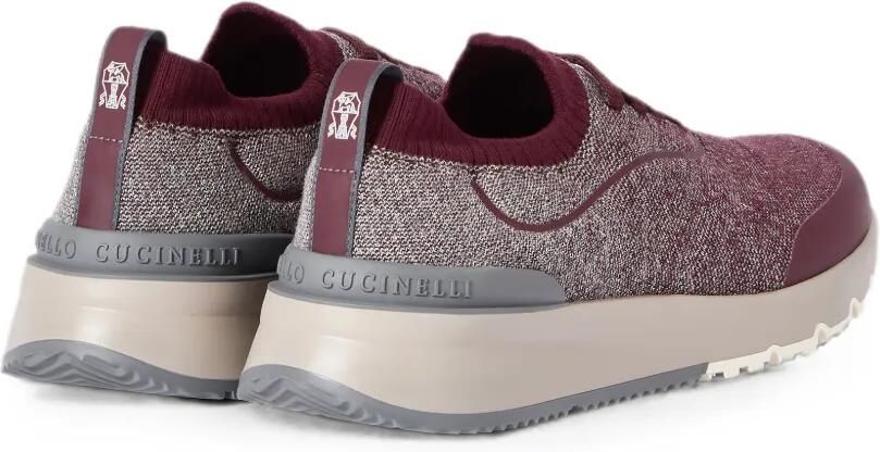 Brunello Cucinelli Gebreide sneakers Rood - Foto 4