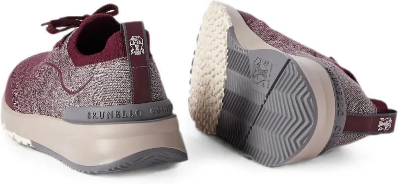 Brunello Cucinelli Gebreide sneakers Rood - Foto 5