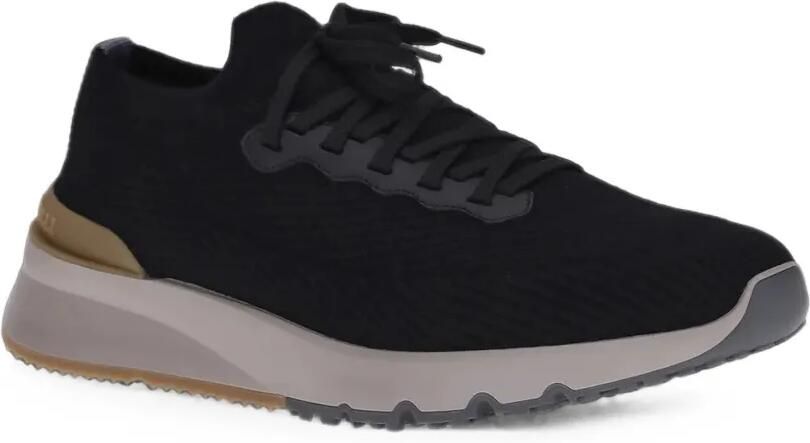 Brunello Cucinelli Gebreide sok-sneakers Zwart - Foto 2