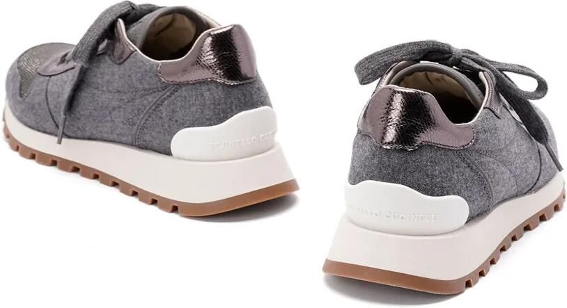 Brunello Cucinelli Getextureerde sneakers Grijs - Foto 4