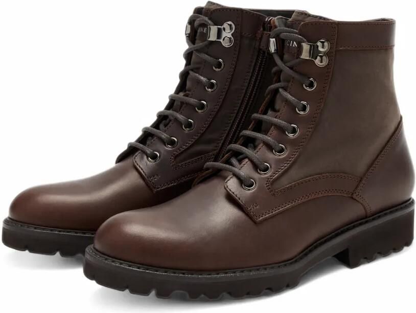 Brunello Cucinelli Kids lace-up leather boots Bruin
