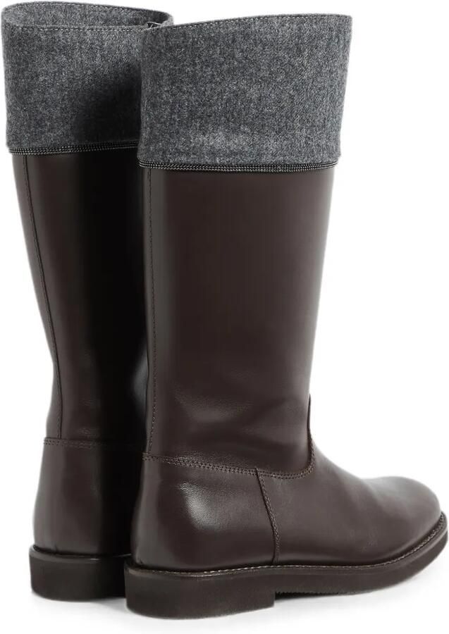 Brunello Cucinelli Kids Monili lange laarzen Bruin - Foto 3