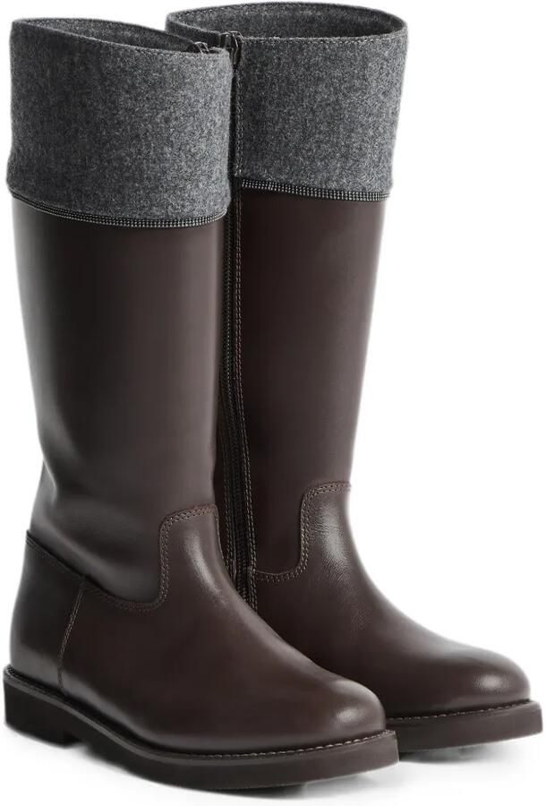 Brunello Cucinelli Kids Monili lange laarzen Bruin - Foto 4