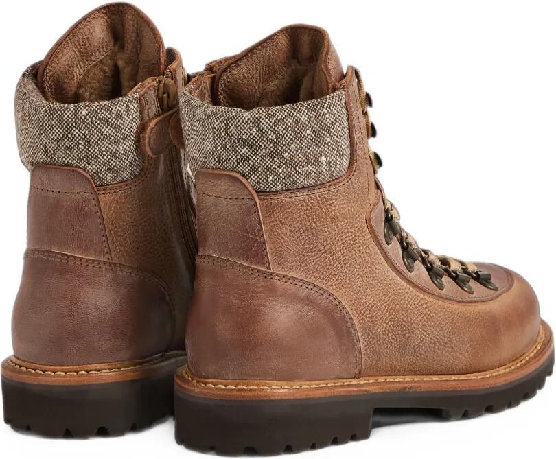Brunello Cucinelli Kids textured leather boots Bruin - Foto 3
