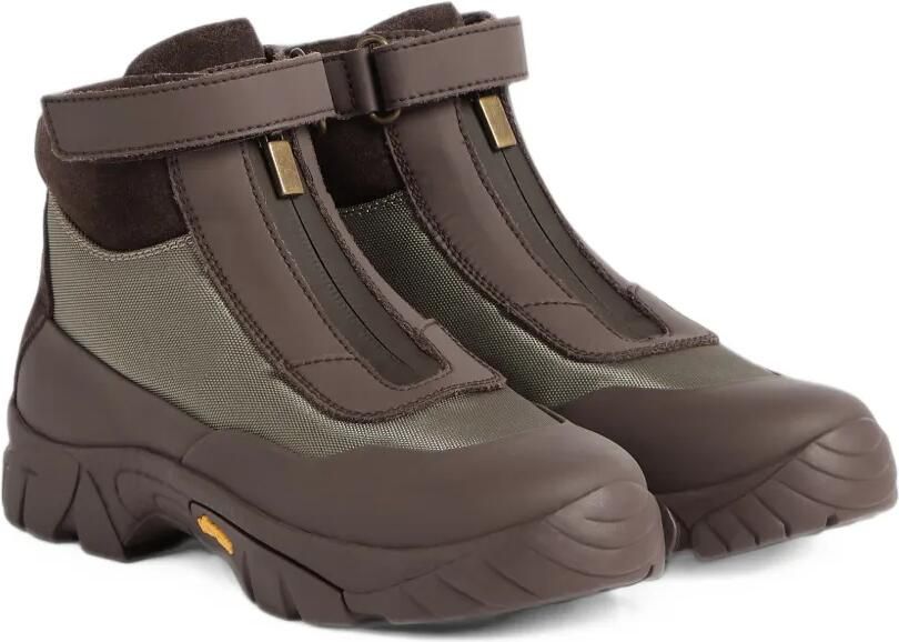 Brunello Cucinelli Kids zip-fastening touch-strap boots Bruin