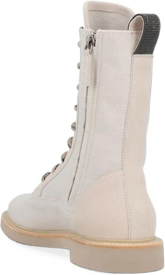 Brunello Cucinelli lace-up boots Beige - Foto 3