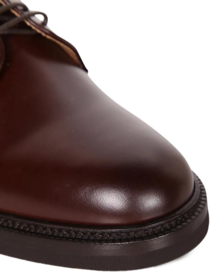 Brunello Cucinelli Leren Derby veterschoenen Bruin - Foto 4