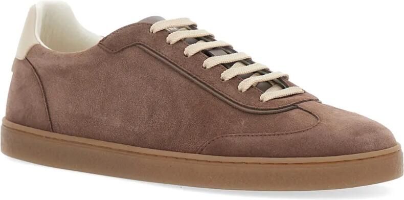 Brunello Cucinelli lace-up suede sneakers Bruin - Foto 2