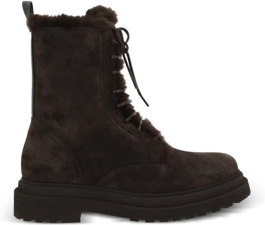 Brunello Cucinelli Lammy knielaarzen Bruin