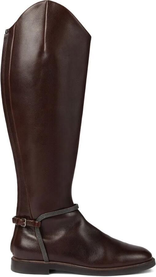 Brunello Cucinelli Leren laarzen Bruin