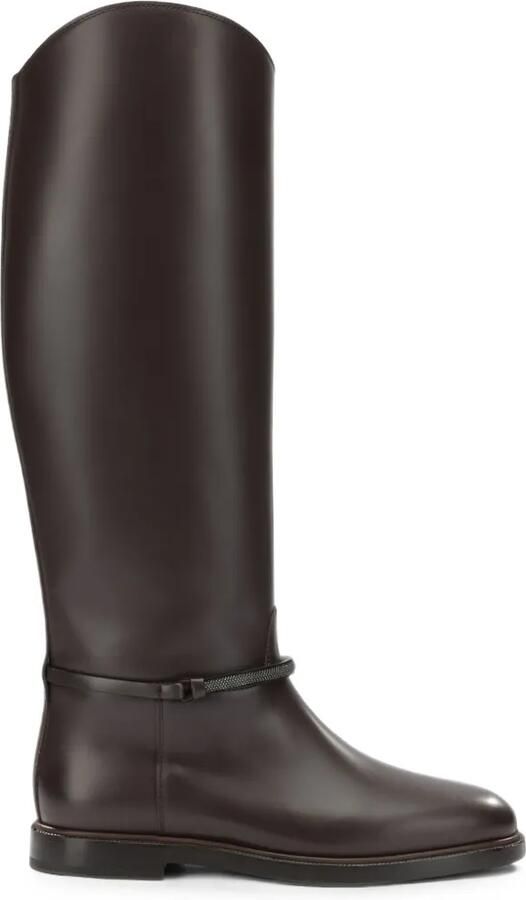 Brunello Cucinelli Leren laarzen Bruin