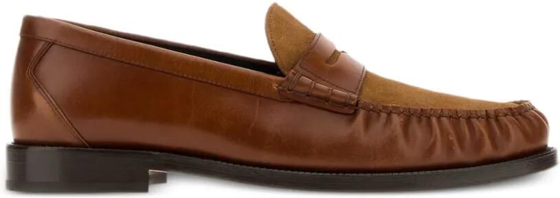 Brunello Cucinelli Leren loafers Bruin