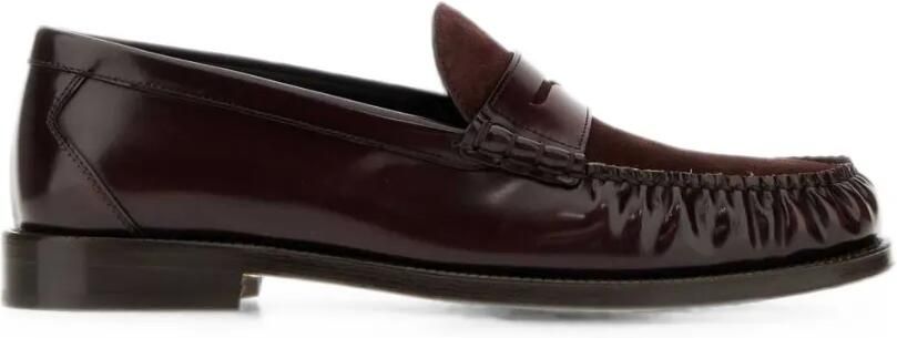 Brunello Cucinelli Leren loafers Rood