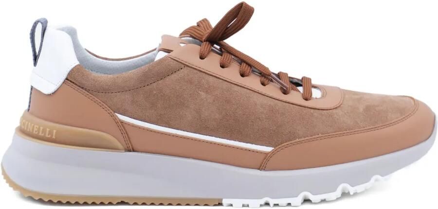 Brunello Cucinelli Leren sneakers Beige