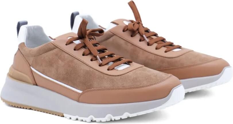 Brunello Cucinelli Leren sneakers Beige - Foto 4