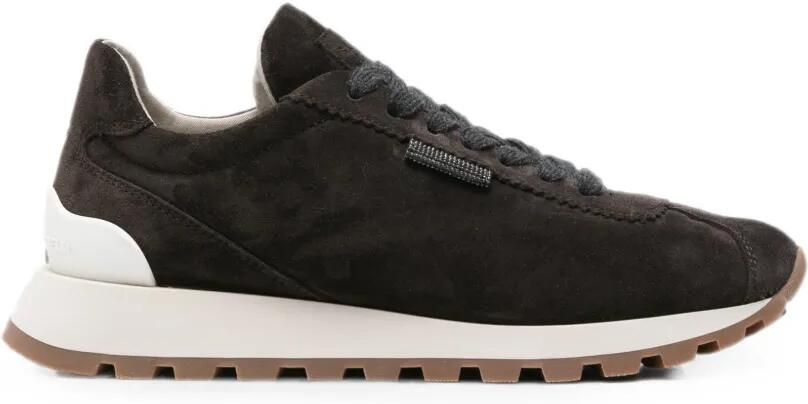 Brunello Cucinelli Leren sneakers Bruin