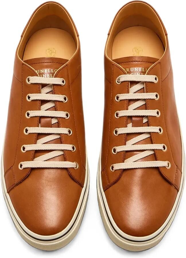 Brunello Cucinelli Leren sneakers Bruin - Foto 2