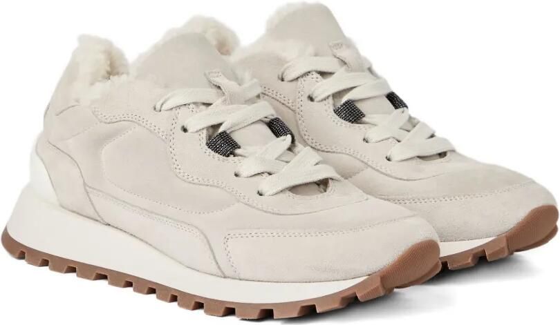 Brunello Cucinelli Leren sneakers Grijs - Foto 4