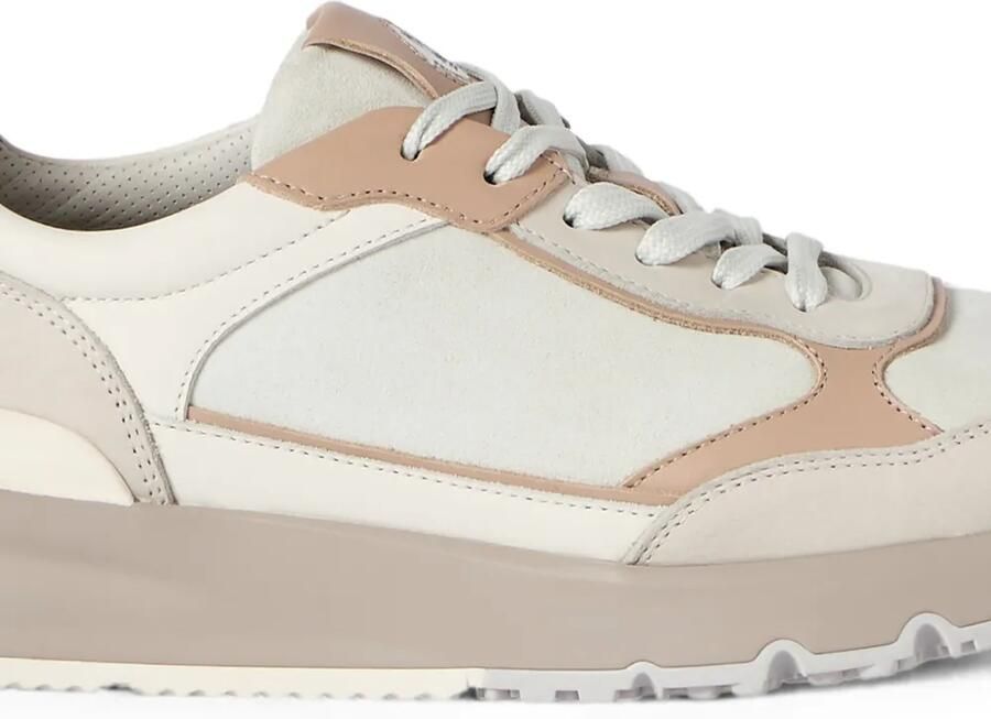 Brunello Cucinelli Leren sneakers met vlakken Beige - Foto 2