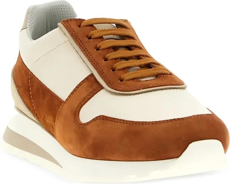 Brunello Cucinelli Leren sneakers met vlakken Beige - Foto 2