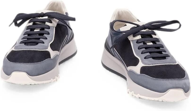 Brunello Cucinelli Leren sneakers met vlakken Blauw - Foto 4