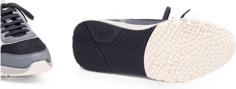 Brunello Cucinelli Leren sneakers met vlakken Blauw - Foto 5