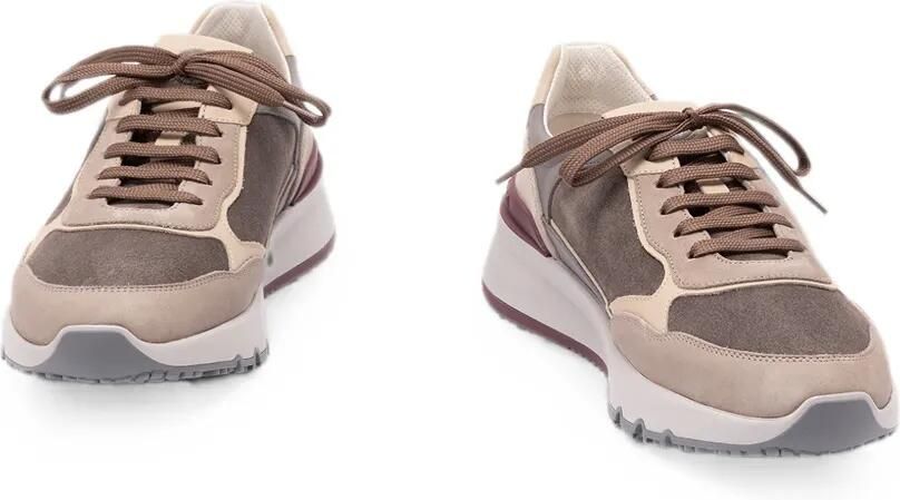 Brunello Cucinelli Nubuck en suède sneakers Bruin - Foto 3
