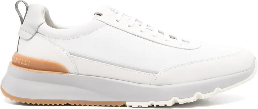 Brunello Cucinelli Leren sneakers Wit