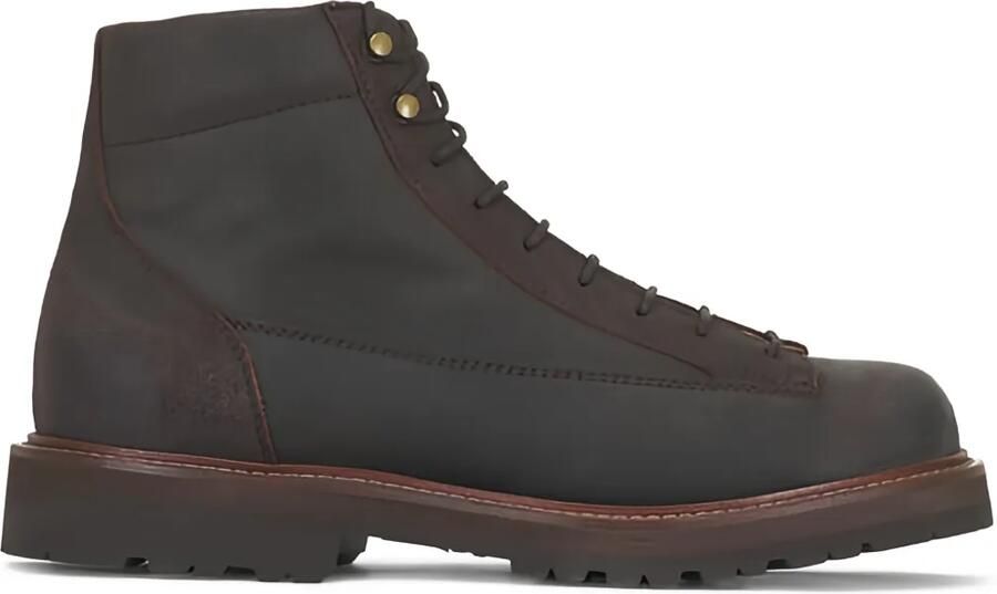 Brunello Cucinelli Leren veterlaarzen Bruin