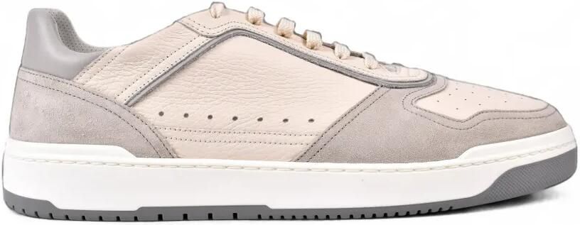 Brunello Cucinelli Low-top sneakers met geperforeerde vlakken Wit