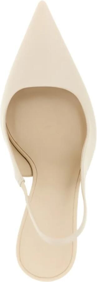 Brunello Cucinelli Monile leren pumps met puntige neus Beige