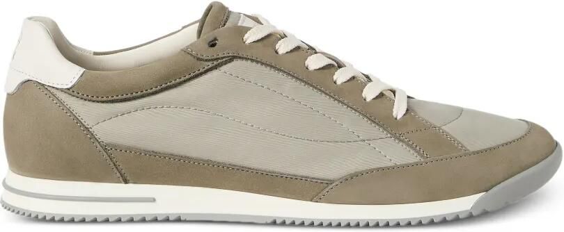 Brunello Cucinelli Nylon en nubuck sneakers Bruin