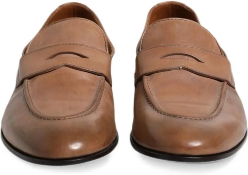 Brunello Cucinelli penny-slot slip-on loafers Bruin - Foto 2