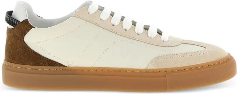 Brunello Cucinelli Precious sneakers met lusdetail Beige