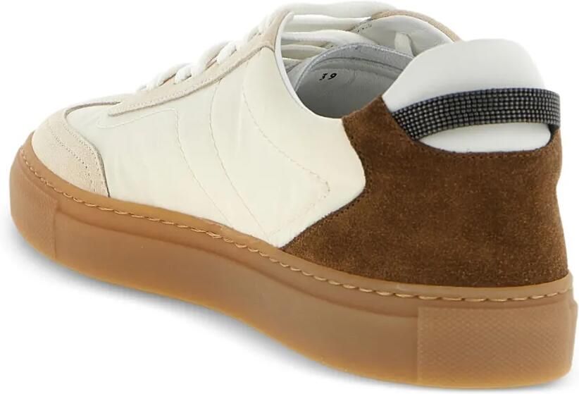 Brunello Cucinelli Precious sneakers met lusdetail Beige - Foto 3