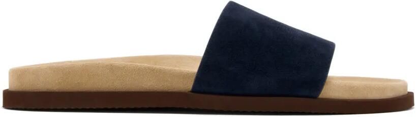 Brunello Cucinelli Slip-on sandalen Blauw