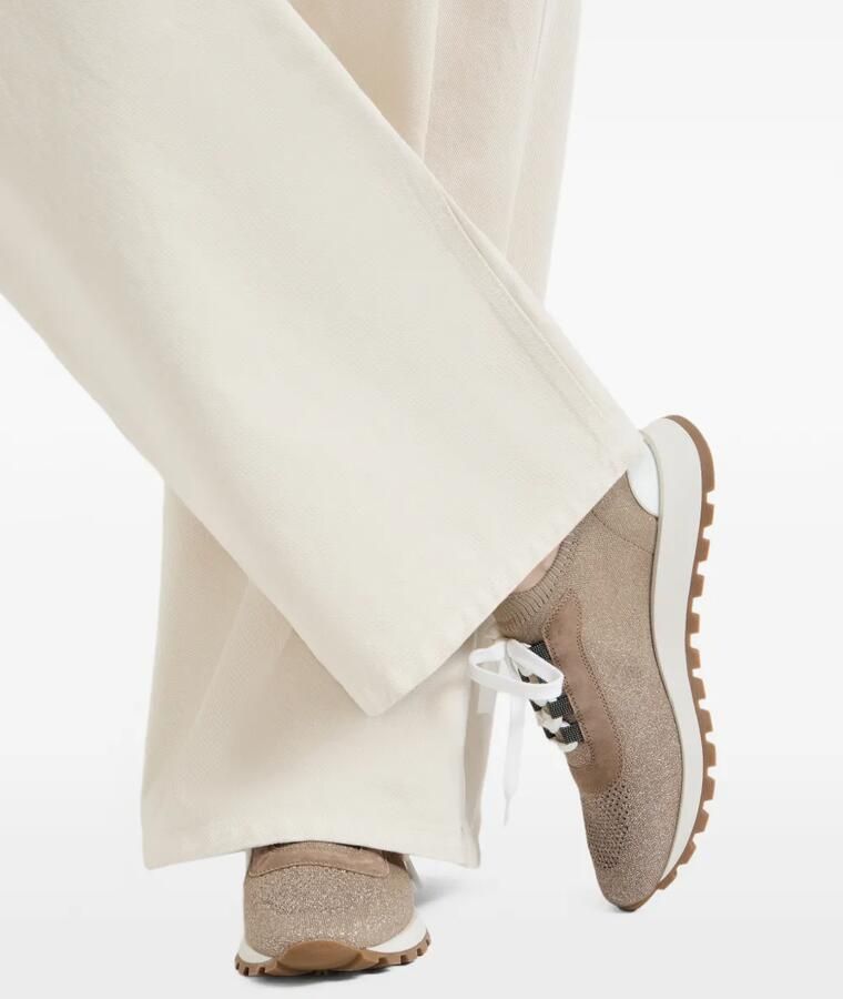 Brunello Cucinelli Sneakers met glitter Bruin - Foto 2