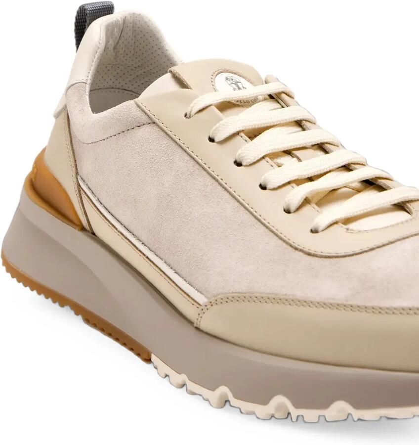 Brunello Cucinelli Sneakers met logo-reliëf Beige - Foto 2
