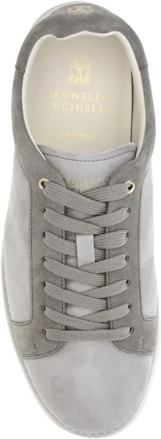 Brunello Cucinelli Sneakers met suède vlakken Grijs - Foto 4