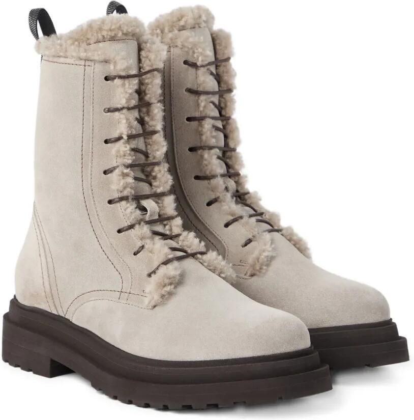 Brunello Cucinelli Sneakers met veters Beige - Foto 3