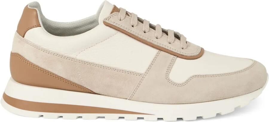 Brunello Cucinelli Sneakers met vlakken Beige